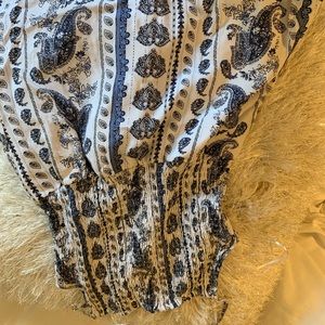 Blue dress with floral print